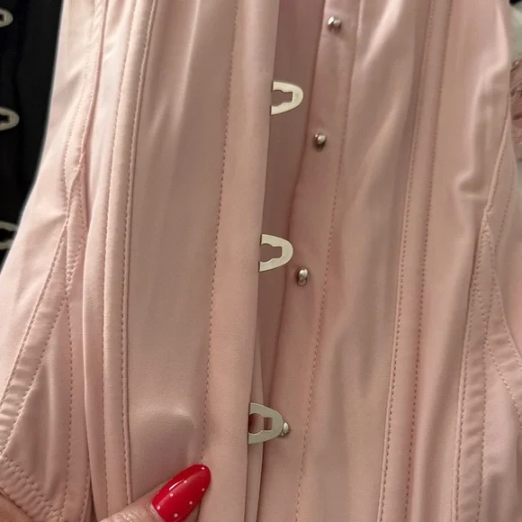 Urban Outfitters Pink and Black Corset Tops - Picture 7 of 8